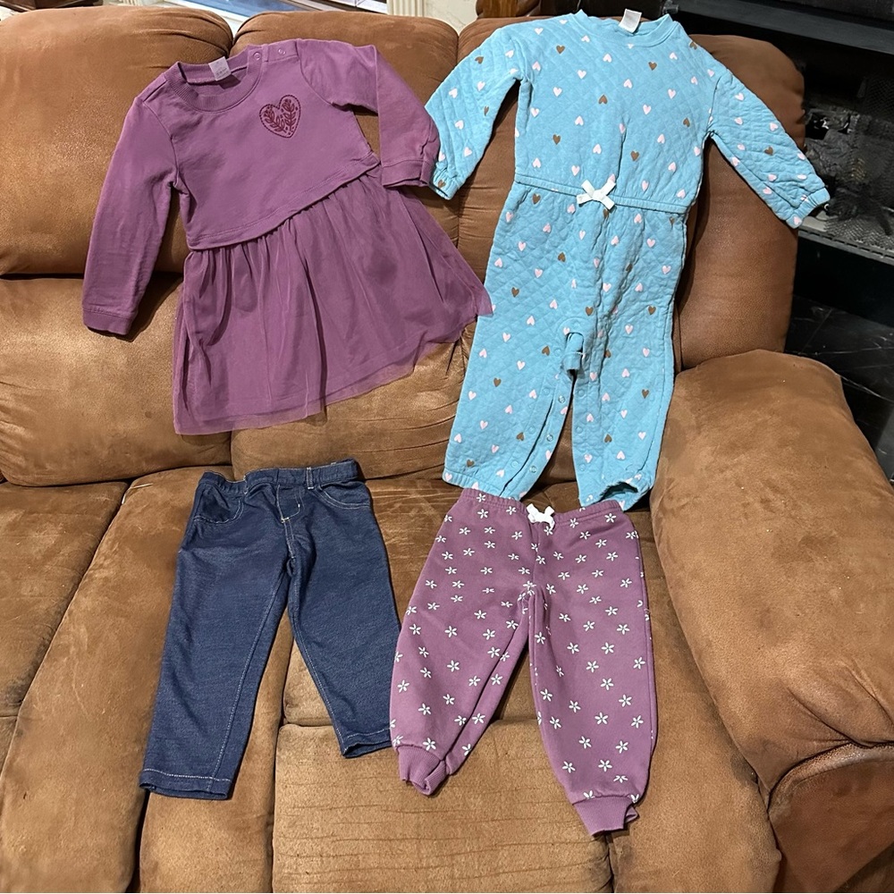 4 Carter’s Infant Toddler Girl Clothing size 24M